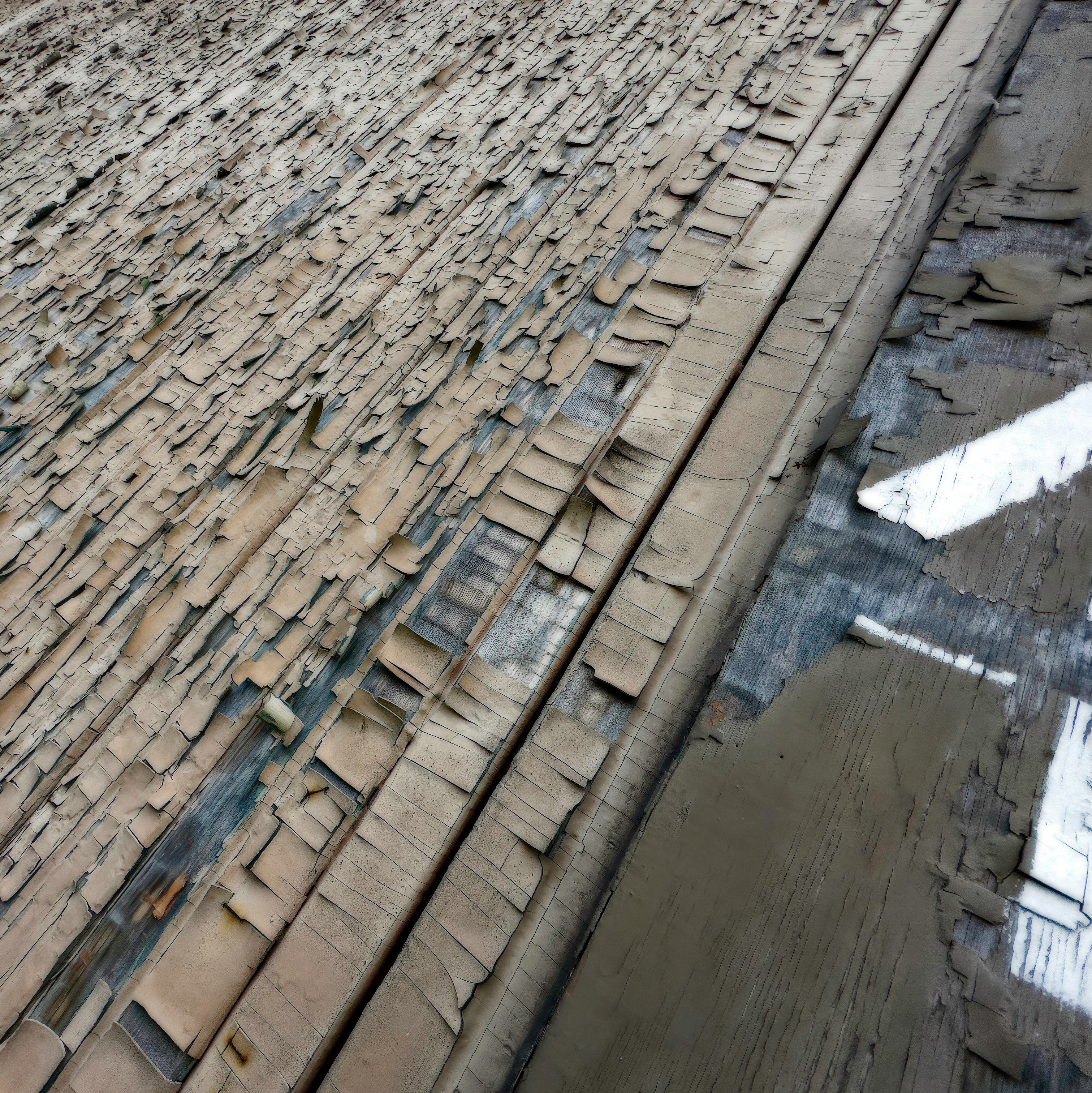 the beauty of aged paint on wooden facades, built in 1952 in Osiedle Przyjaźń, Bemowo, Warsaw (housings for Soviet workers of the “Pałac Kultury”)