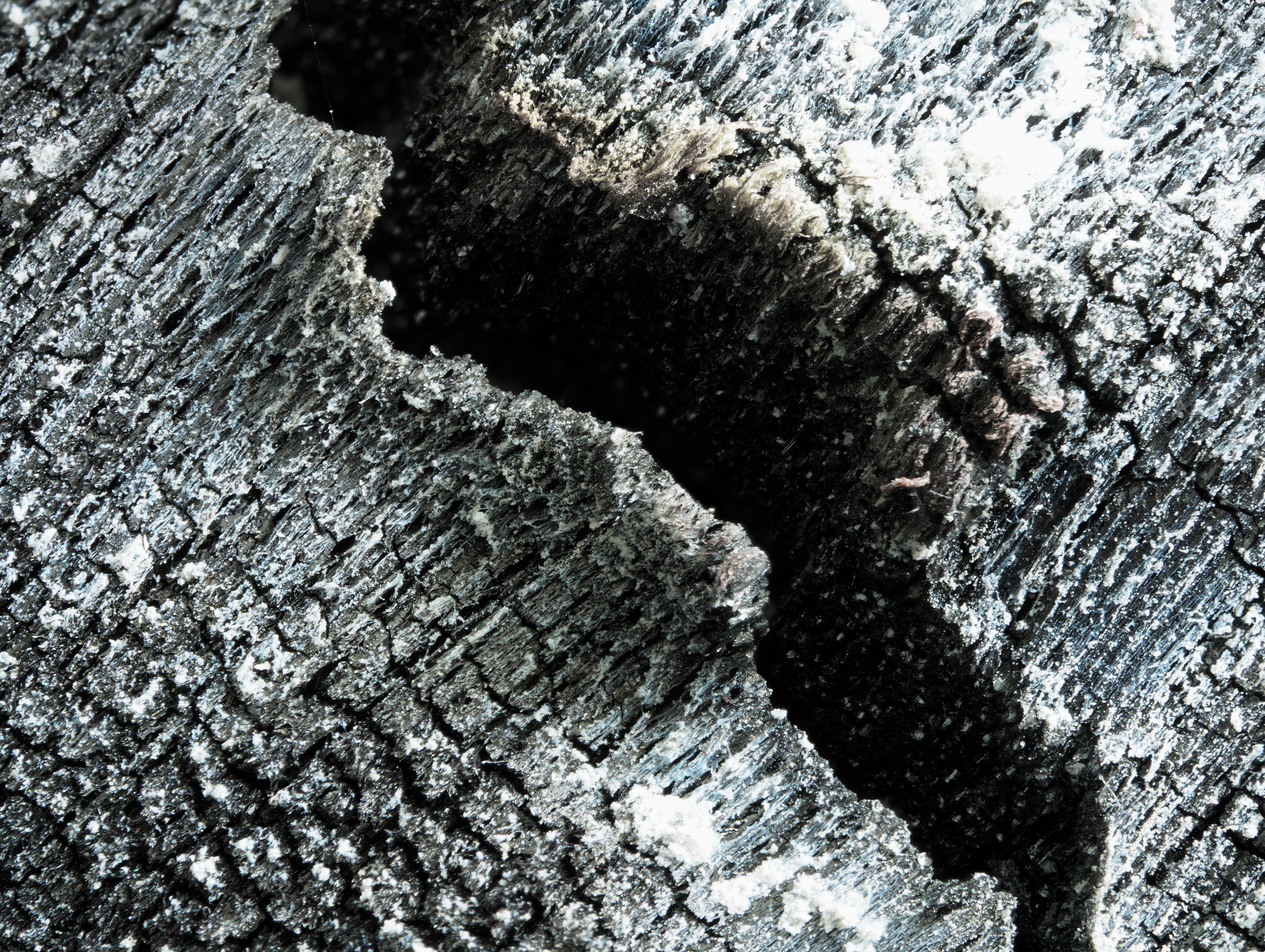 scorched piece of wood (diagonal corresponds to 2cm)