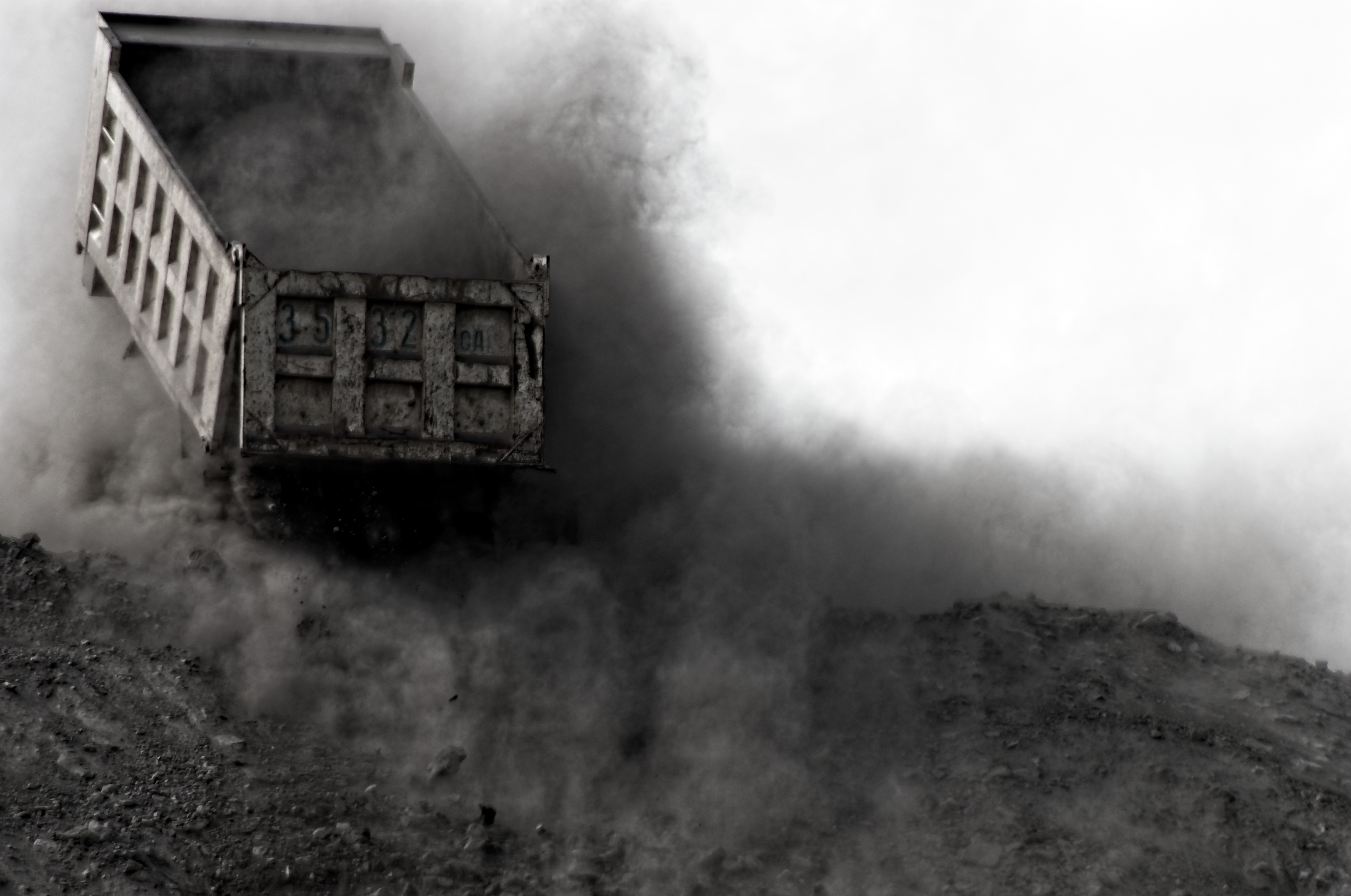 slag heap and summer pasture near Sary Moghul, 2012