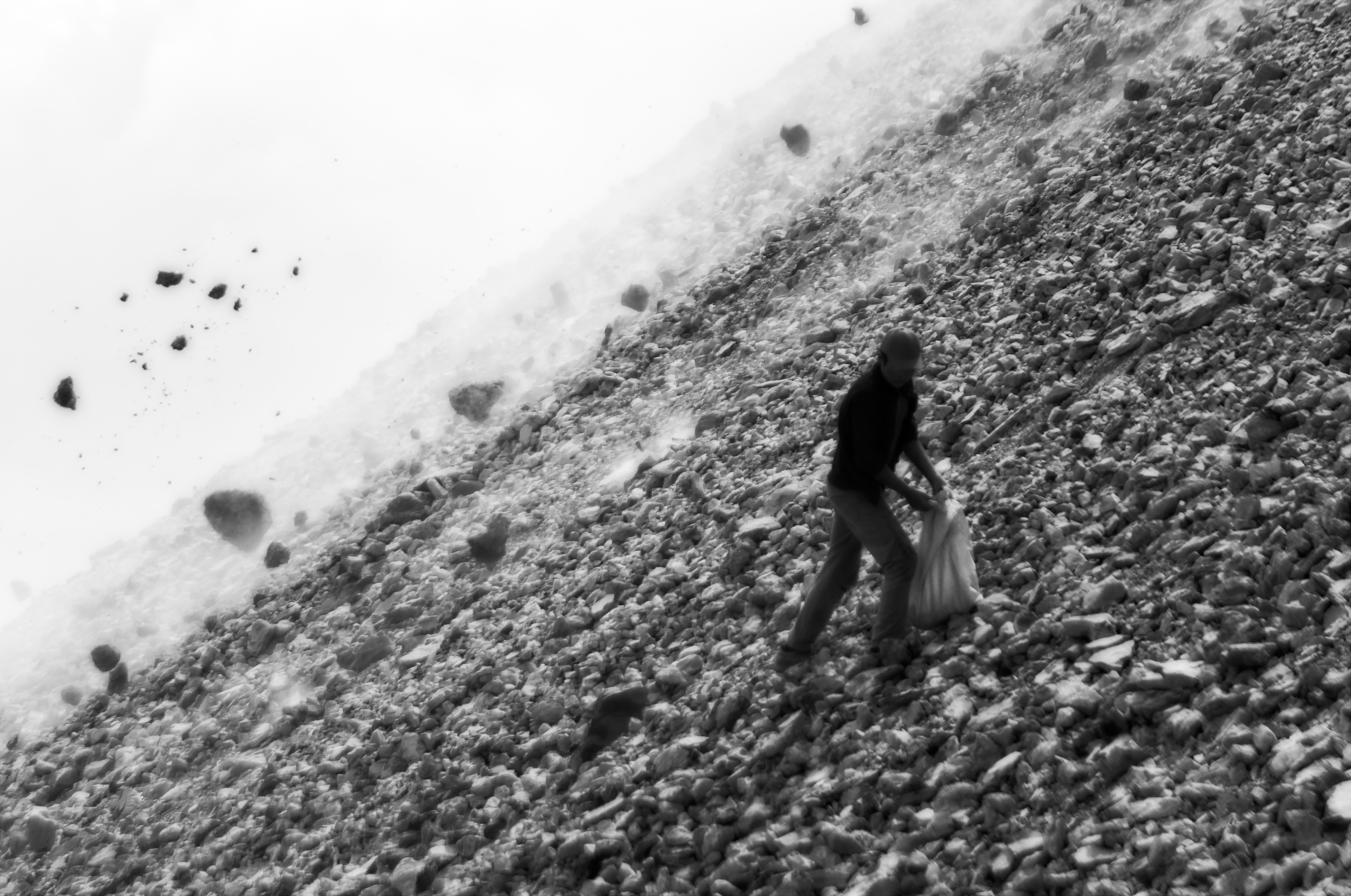 slag heap and summer pasture near Sary Moghul, 2012