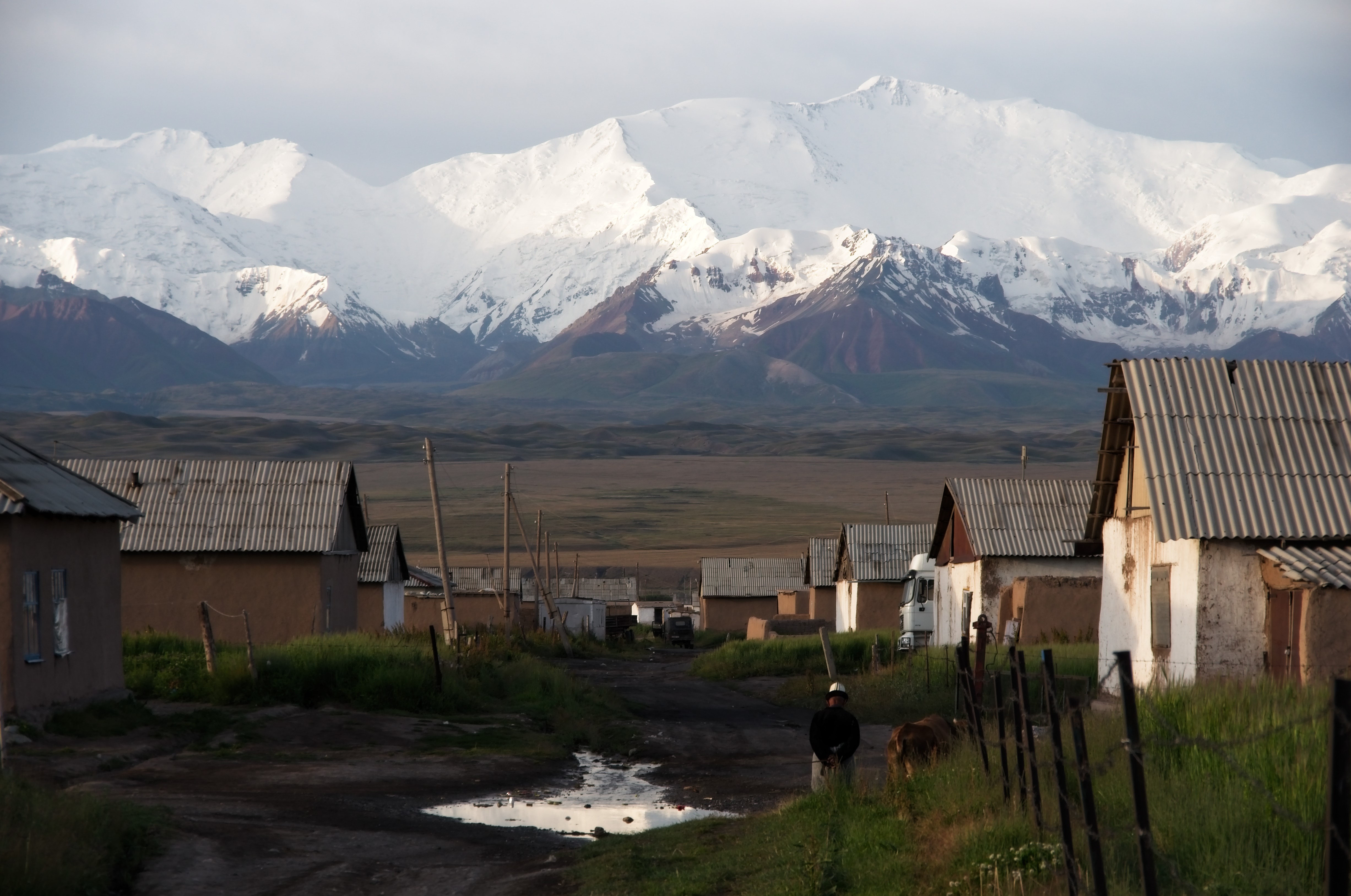 slag heap and summer pasture near Sary Moghul, 2012