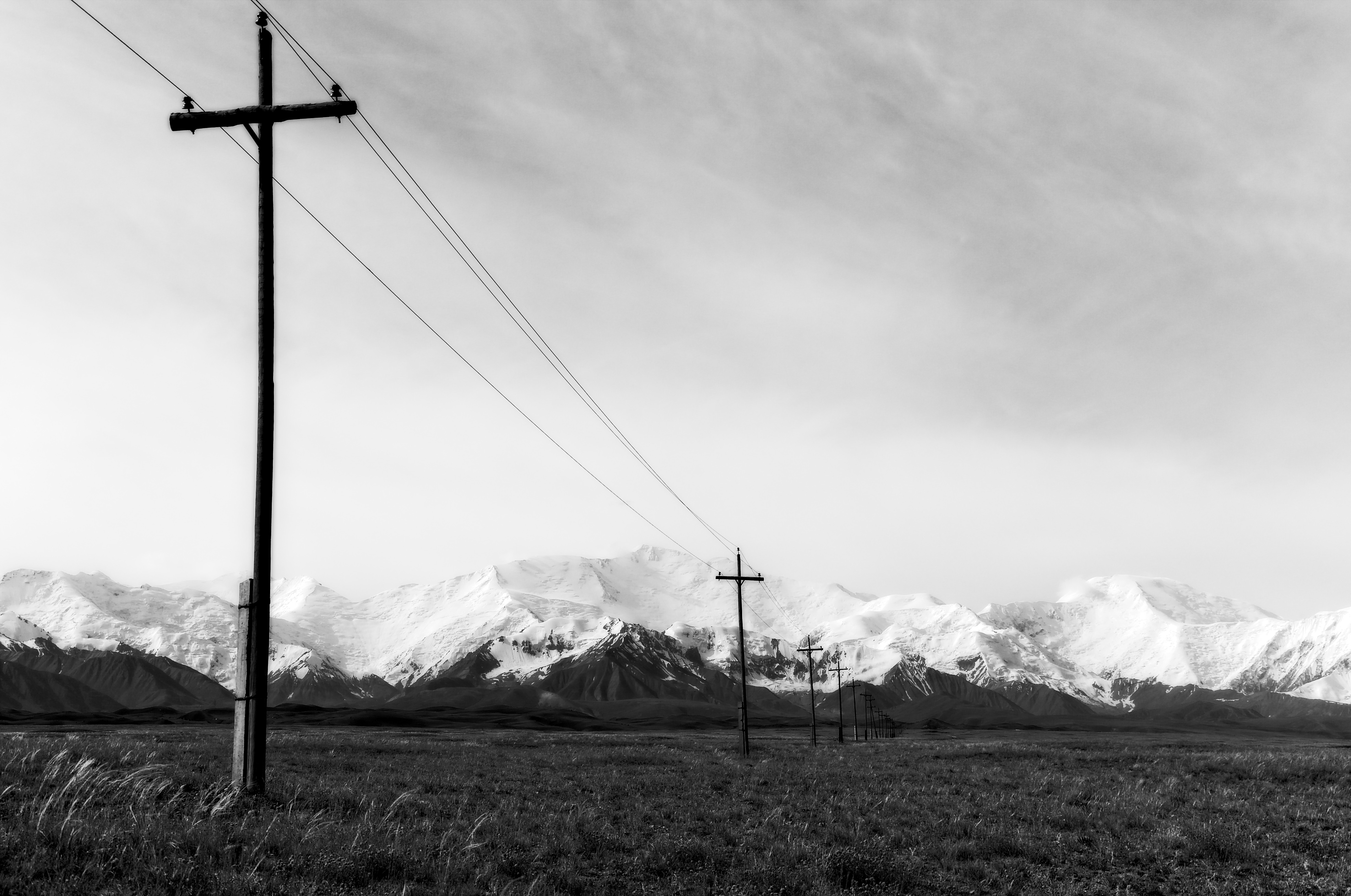 slag heap and summer pasture near Sary Moghul, 2012